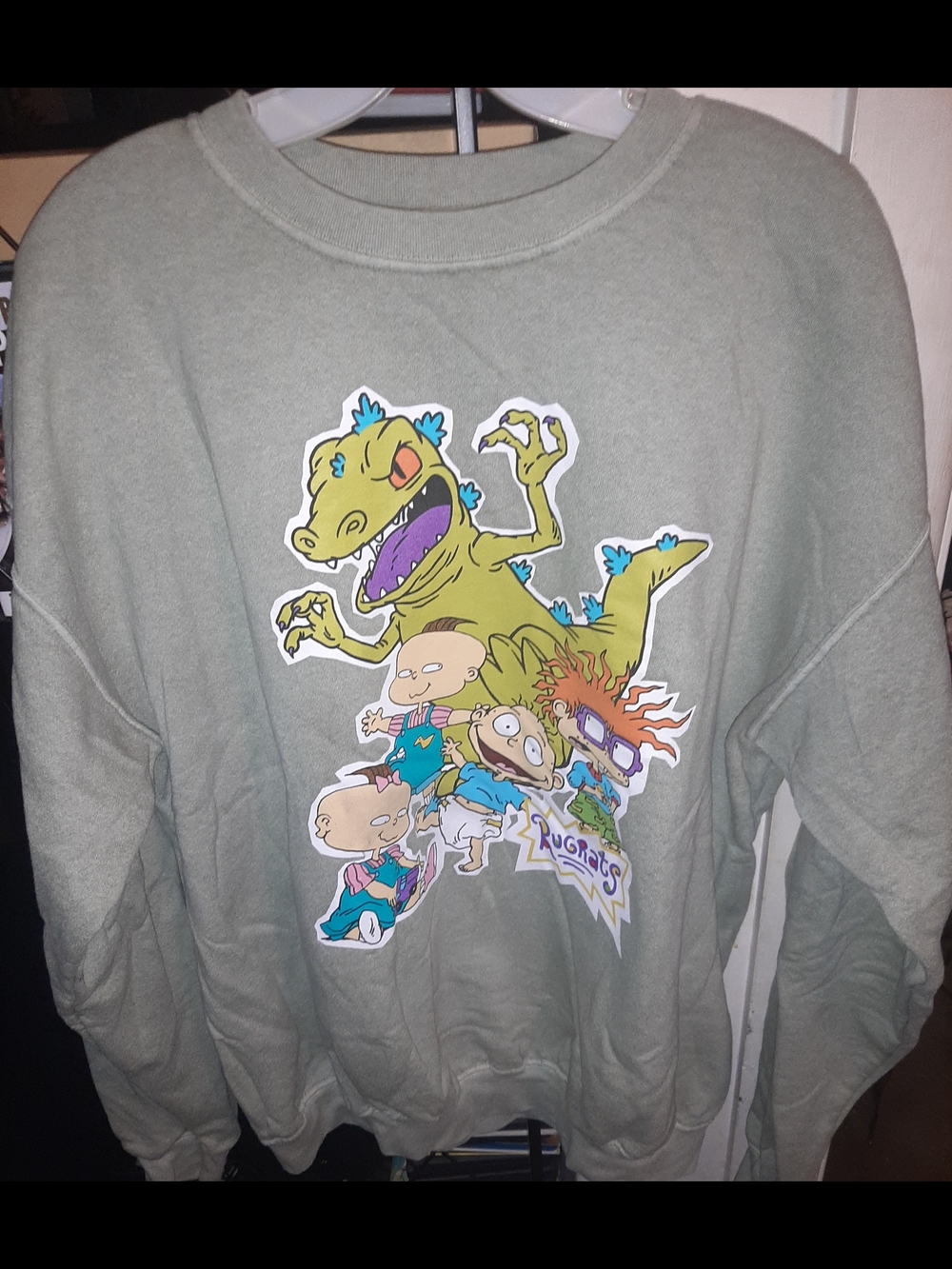 Rugrats Graphic Sweatshirt in Sage Green